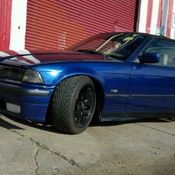 BMW E36 318i, red - new paint, BBS RT 8J - front, 9J ...
