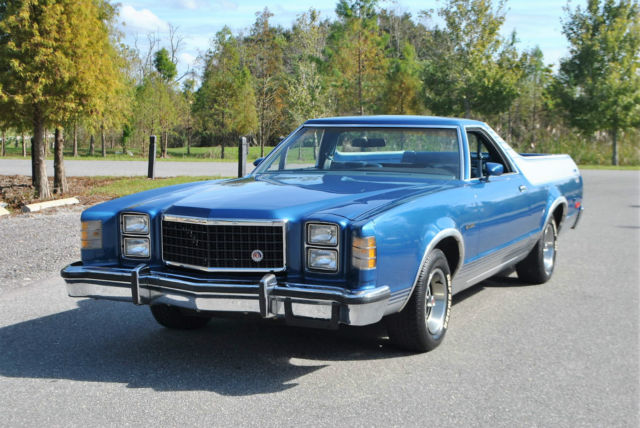 1977 Ford Ranchero 1 family owned 47000 miles.