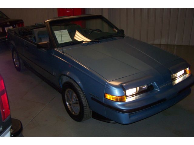 1987 Pontiac Sunbird CONVERTIBLE SE TRUE NO RESERVE AUCTION BE A BIDDER