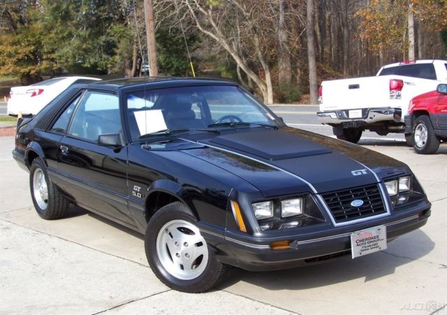 1983 Ford Mustang GT 5.0L 38k T-TOP BLACK LEATHER 4-SPD TRX'S MARTI REPORT
