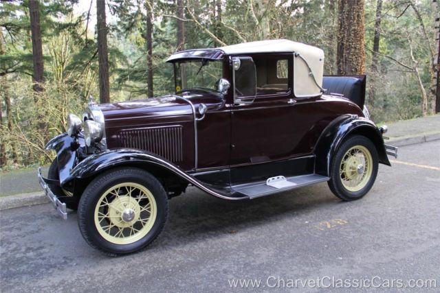 1930 Ford Model A Sport Coupe. Ready to Tour!