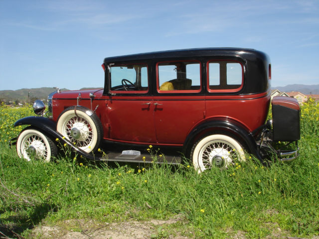 1931 Chevrolet 4 door AE Special Sedan rubber running boards with steps