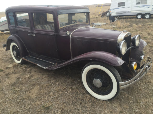 1931 Dodge 4 door sedan Suicide doors, Cowl Lights