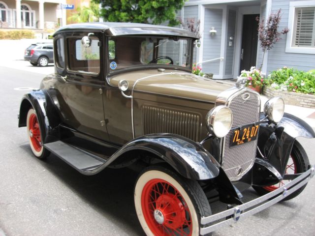 1931 Ford Model A Coupe Exceptional Calif. Ground Up Restored Exampl