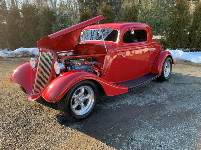 1934 Ford 2 Door 3 Window Coupe Chrome