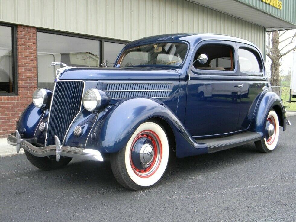 1936 Ford 2 door sedan chrome