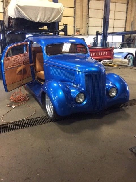 1936 Ford 2Dr Humpback Leather