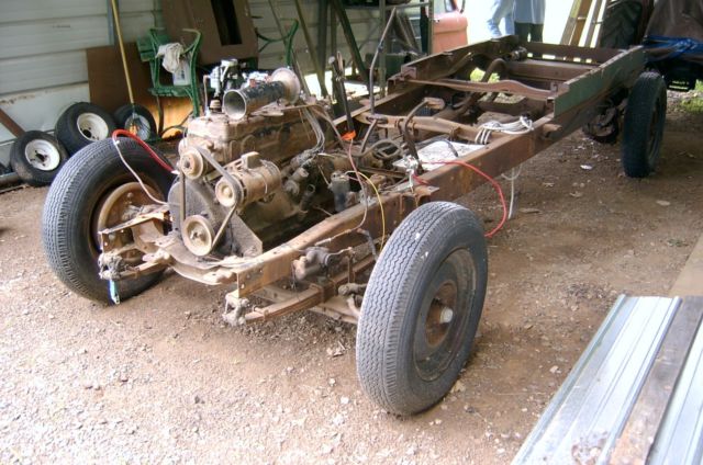 1937 International Harvester Chassis and runing gear onily