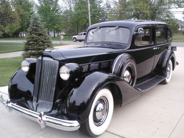 1937 Packard Touring Sedan With Divider Window and a Jump Seat