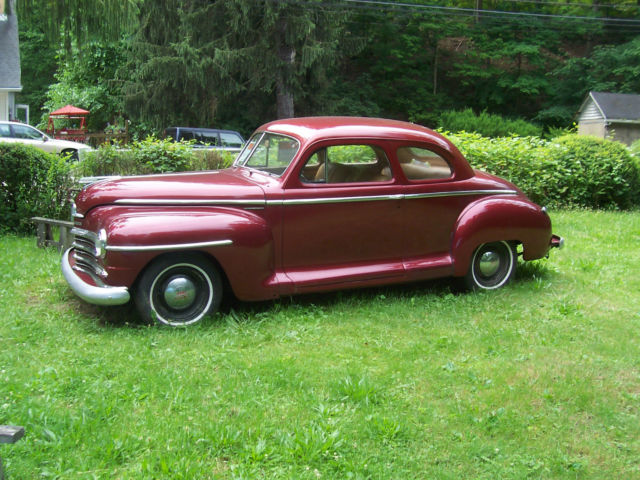 1948 Plymouth SPECIAL DELUXE COUPE TAN VINYL