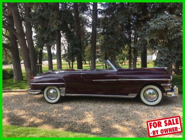 1949 Chrysler New Yorker Convertible Show Car W/ Straight 8 Spitfire Engine