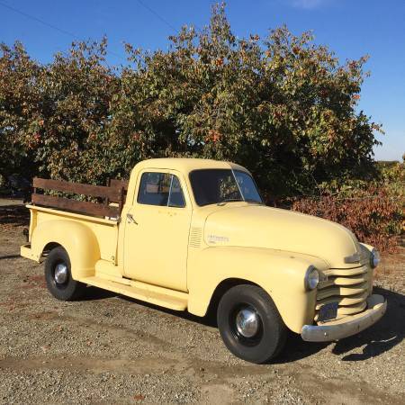 1952 Chevrolet Other Pickups 3100,1/2 Ton, Short Bed, California Truck
