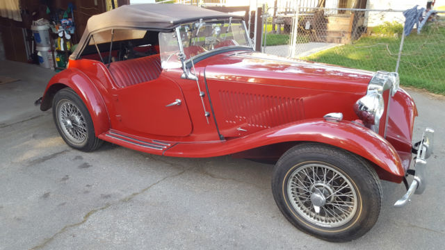 1952 MG T-Series leaher