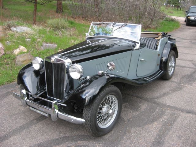 1953 MG T-Series Black Leather