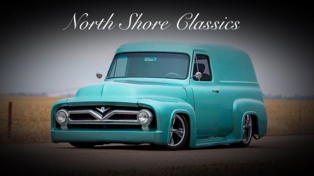 1955 Ford F-100 -SHOW STOPPER-FRAME OFF-PANEL TRUCK WITH AIR RIDE