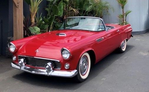 1955 Ford Thunderbird 292 CID Y-block V-8 engine with dual exhausts