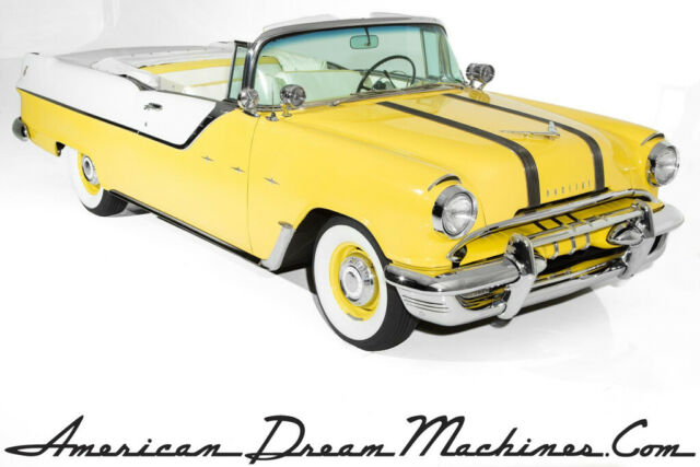 1955 Pontiac Laurentian Convertible, Yellow/White V8 Automatic