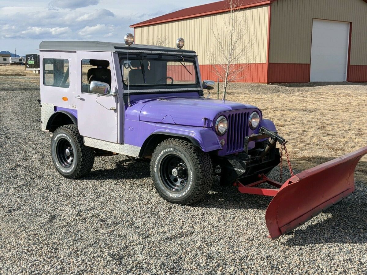 1957 Willys with hardtop and snow plow