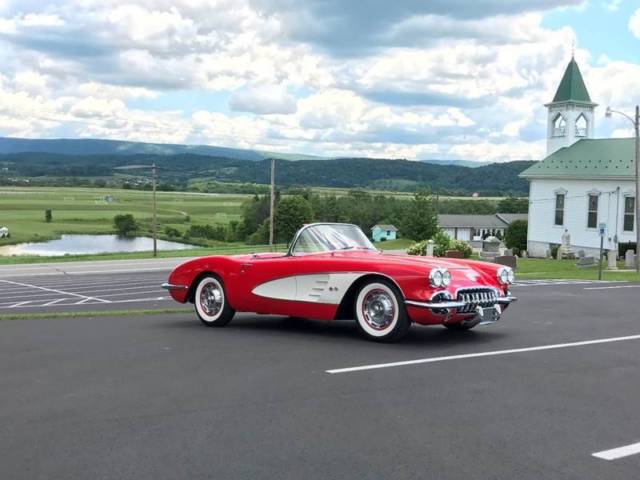 1959 Chevrolet Corvette Red/Red*DualQuad*245hp*4Spd*2x4s*L@@K*BeautifulC1*