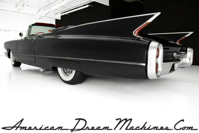 1960 Cadillac Series 62 Convertible Black Red Great Fins