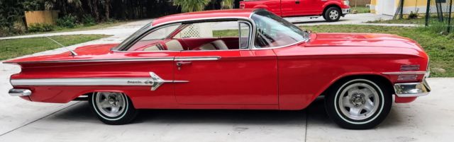 1960 Chevrolet Impala Red and White