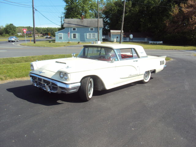 1960 Ford Thunderbird Ford Tbird Beautiful Pearl White Color