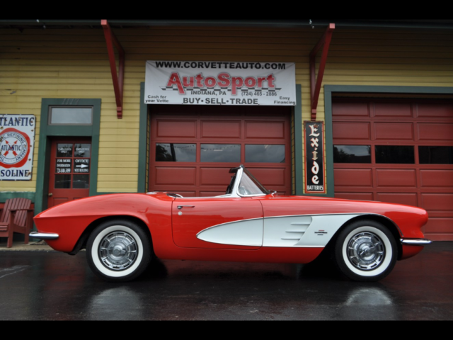 1961 Chevrolet Corvette 2x4's 270hp restored Roman Red!