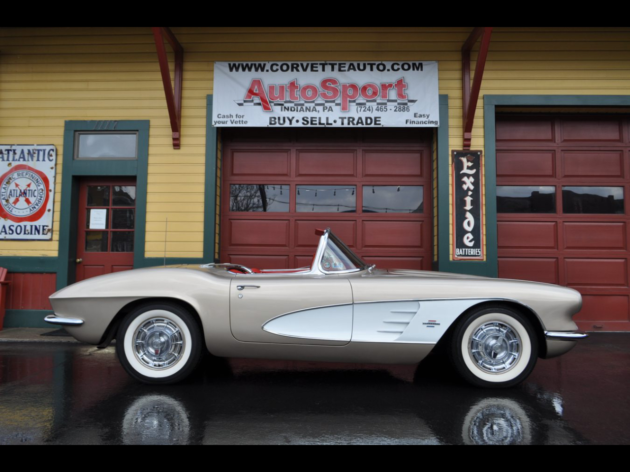 1961 Chevrolet Corvette Extremely Rare Fawn Beige/Red 270hp 4sp!