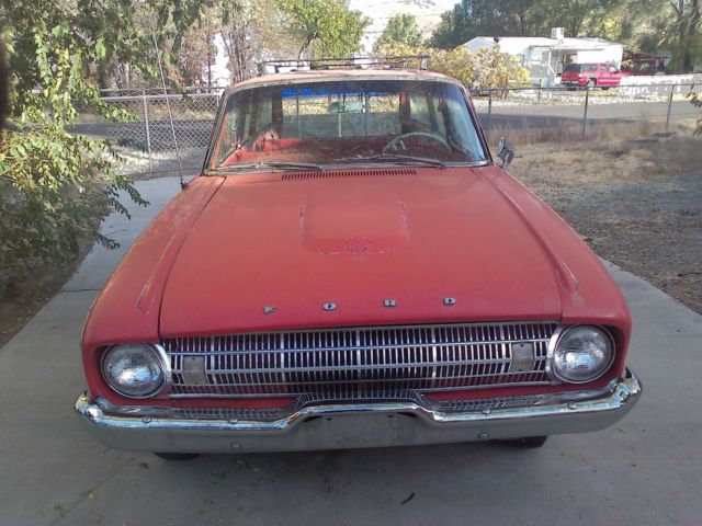 1961 Ford Falcon red white deluxe
