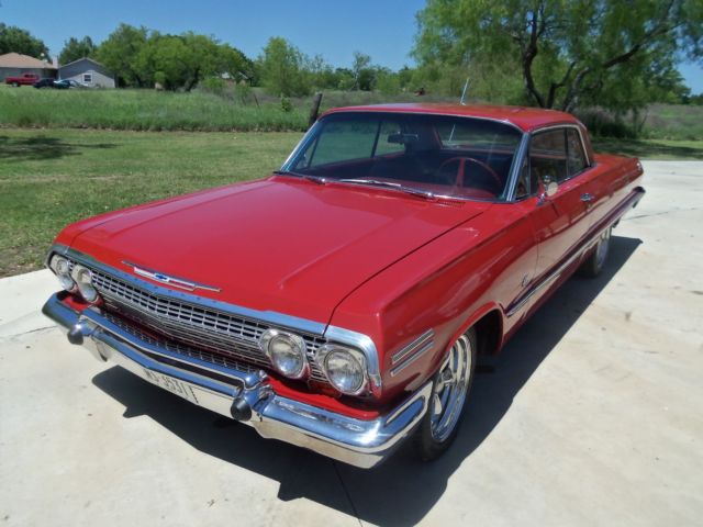 1963 Chevrolet Impala Red Buckets