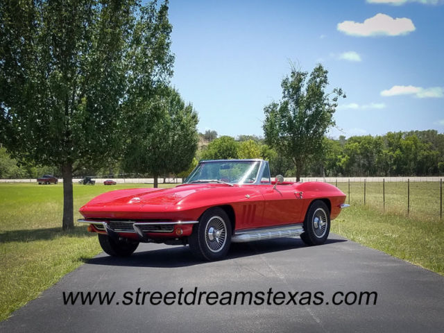 1965 Chevrolet Corvette 65 roadster #s matching 327 365 hp side pipes 4 sp