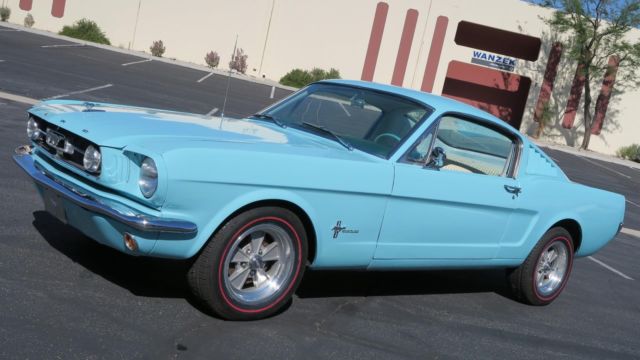 1965 Ford Mustang FASTBACK 2+2 A CODE 302 5 SPEED! TROPICAL TURQ!
