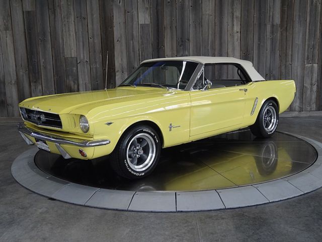 1965 Ford Mustang Yellow 8 cyl Automatic Convertible Sounds Great #'