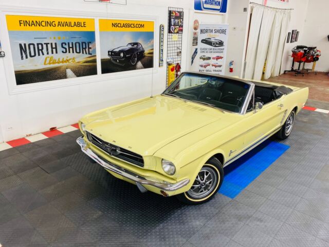 1965 Ford Mustang - CONVERTIBLE - FACTORY A/C - 3 SPEED MANUAL -