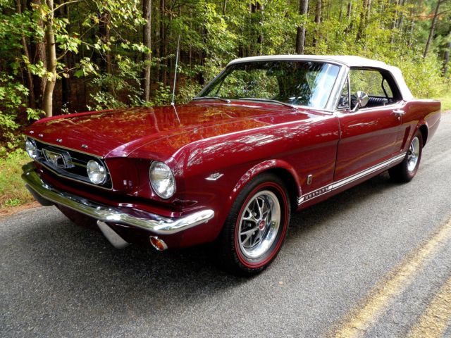 1966 Ford Mustang Convertible 4-Speed, A/C, P/S, Disc Brakes