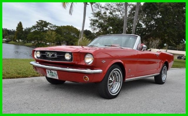 1966 Ford Mustang A Code 289  V8 Upgraded 5-Speed Manual  Power Top