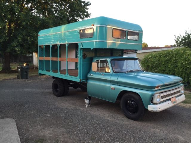 1966 Chevrolet Other Pickups Ordered new as cab and chassis now has live stock bed