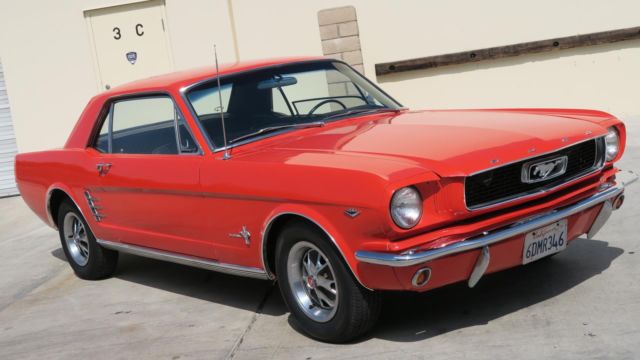1966 Ford Mustang 289 V8 C CODE! P/S! DISC BRAKES! GT WHEELS! GREAT