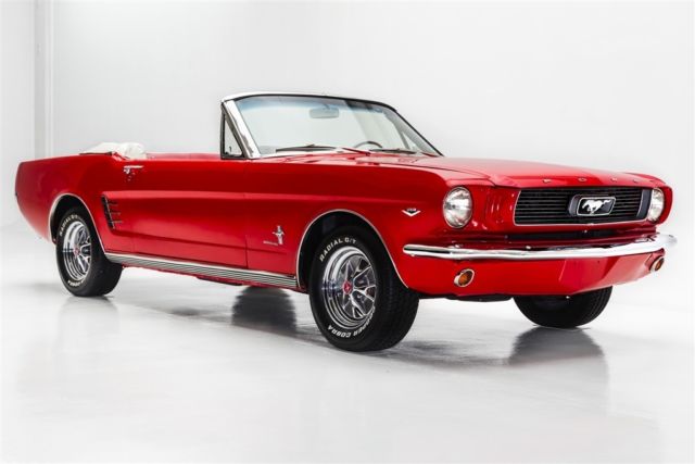 1966 Ford Mustang Red/Red Convertible 289