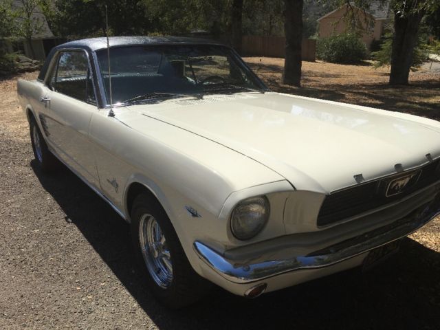 1966 Ford Mustang 1966 Mustang Coupe True Pony, Wimbledon White