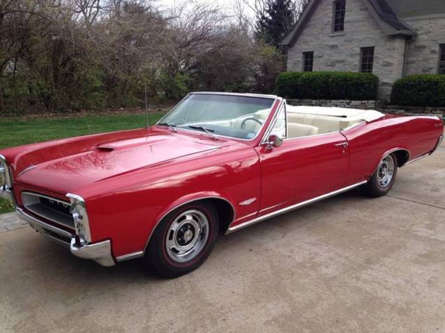 1966 Pontiac GTO convertible 4-speed with tri-power and A/C!