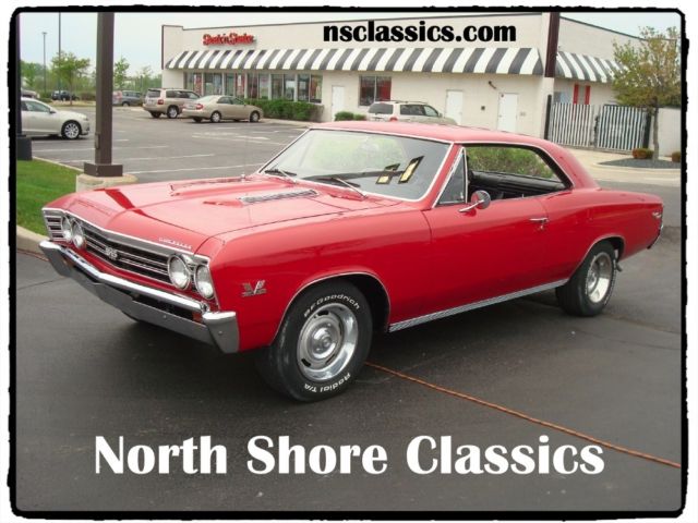 1967 Chevrolet Chevelle SS-NEW RED PAINT-ALL ORIGINAL NUMBERS MATCHING- SE