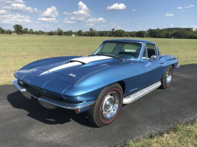 1967 Chevrolet Corvette Coupe factory AC Automatic PS PB  side pipes sting