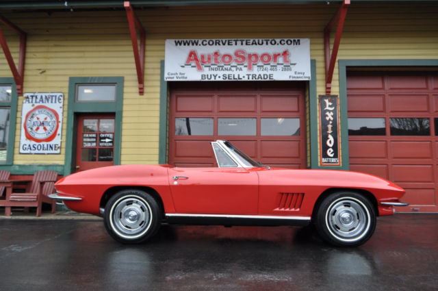 1967 Chevrolet Corvette Red Red Frame Off Restored