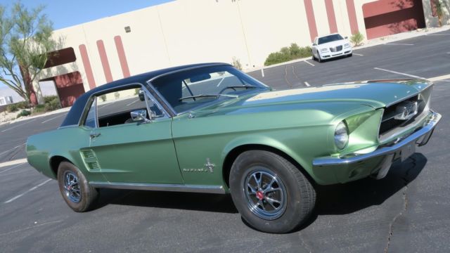 1967 Ford Mustang 289 C CODE! P/S! SAN JOSE BUILT! LIME GOLD MET! CL