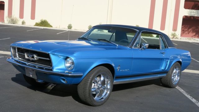 1967 Ford Mustang 289 V8 C CODE P/S! ACAPULCO BLUE METALLIC!