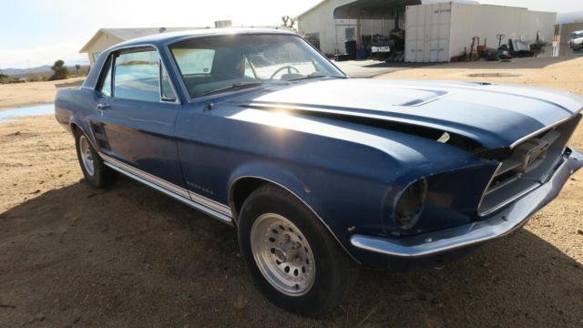 1967 Ford Mustang C CODE 289 V8 RUST FREE CA CAR! BLACK & YELLOW !