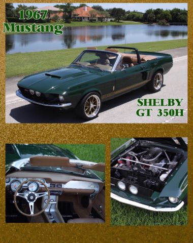 1967 Ford Mustang Convertible Shelby Cobra GT 350H Custom Resto mod