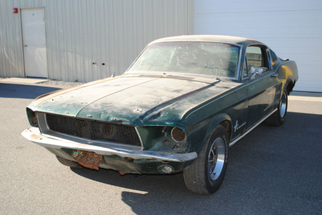 1967 Mustang Fastback Factory Dark Moss Green/4 speed/390 ...