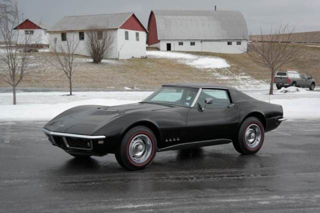1968 Chevrolet Corvette TuxedoBlack/Black #s match 427/400hp Fact A/C PB PS